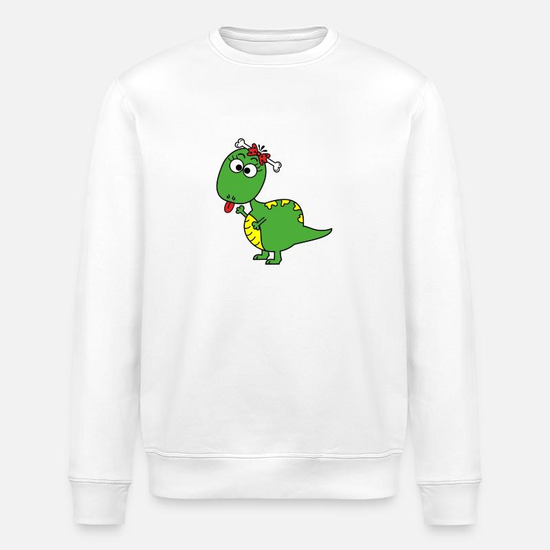 Dino - Stanley/Stella Unisex Bio-Sweatshirt ROLLER - Weiß
