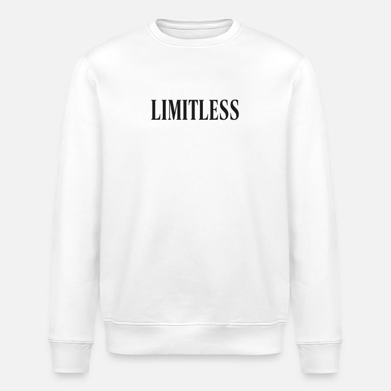 Limitless Bold Serif Statement - Stanley/Stella ROLLER Unisex Organic Sweatshirt - white