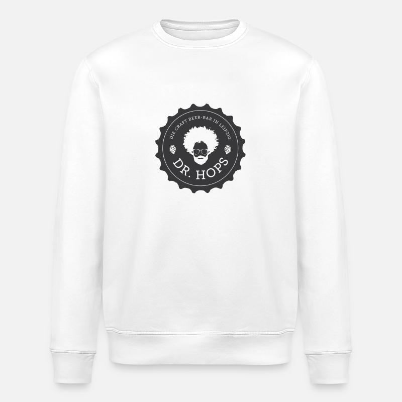 170402 logo without background - Stanley/Stella ROLLER Unisex Organic Sweatshirt - white
