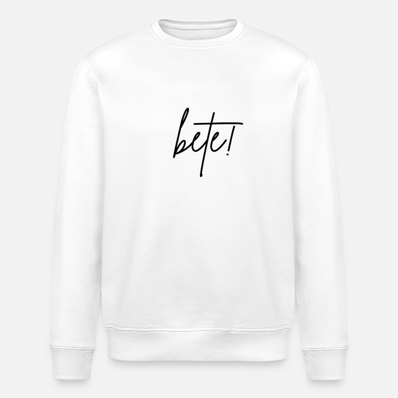 betterave - Sweat bio ROLLER Stanley/Stella Unisexe - blanc