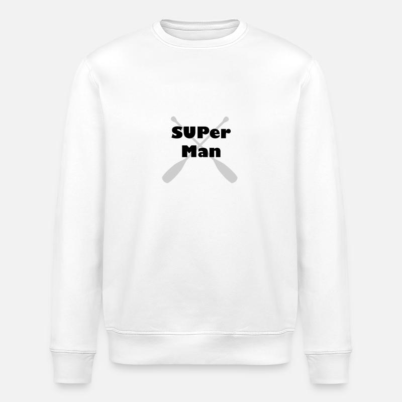 SUP - he - man - Stanley/Stella ROLLER Unisex Organic Sweatshirt - white