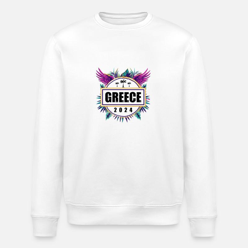 Greece 2024 Team - Stanley/Stella ROLLER Unisex Organic Sweatshirt - white