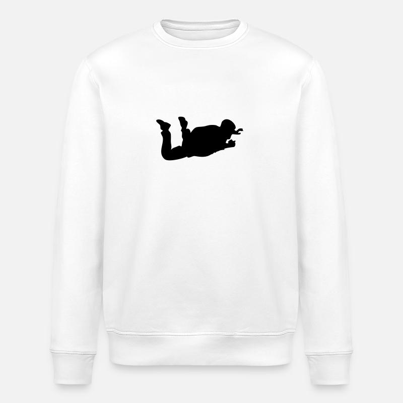 Skydiver - Stanley/Stella ROLLER Unisex Organic Sweatshirt - white