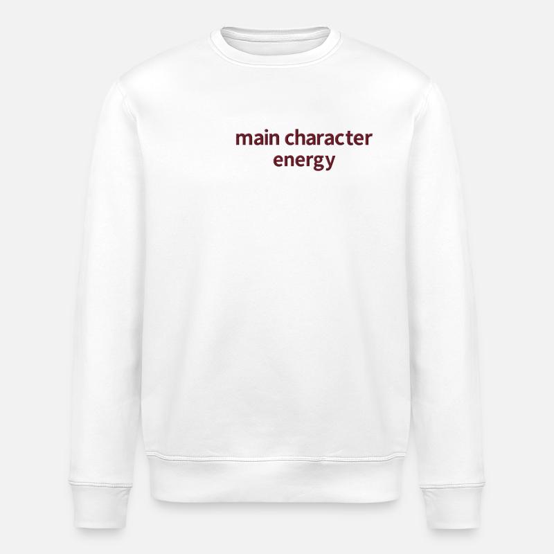 Statement Spruch bestickt - Stanley/Stella Unisex Bio-Sweatshirt ROLLER - Weiß