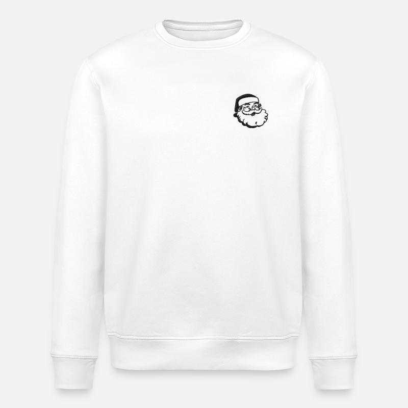Santa bestickt - Stanley/Stella Unisex Bio-Sweatshirt ROLLER - Weiß