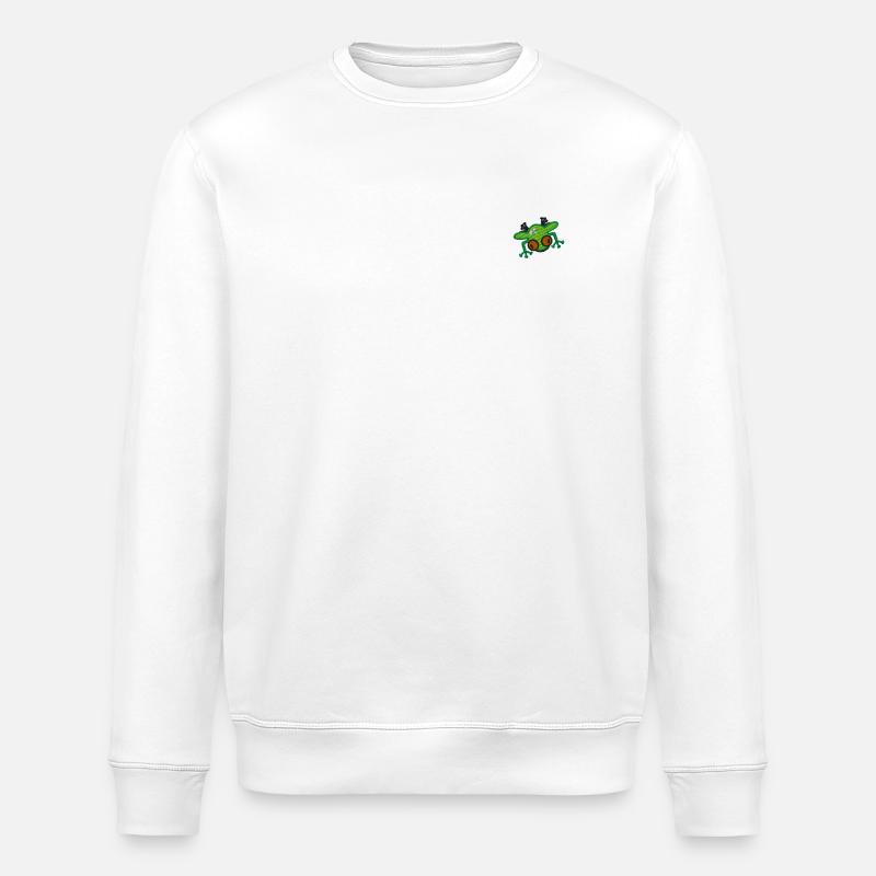 Frø - Stanley/Stella økologisk unisex-sweatshirt ROLLER - hvid