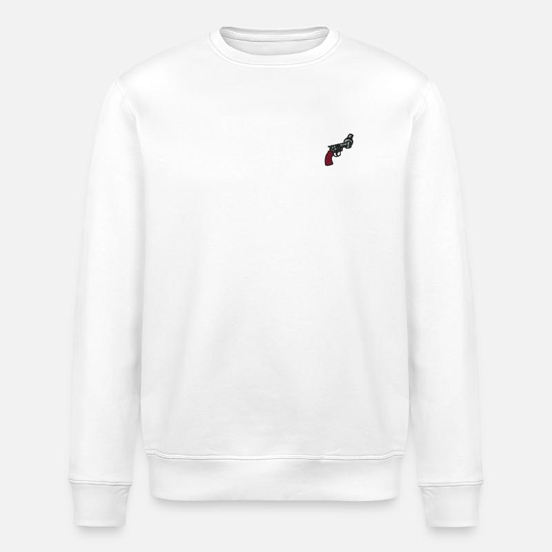 Pistole mit Knoten - Stanley/Stella Unisex Bio-Sweatshirt ROLLER - Weiß