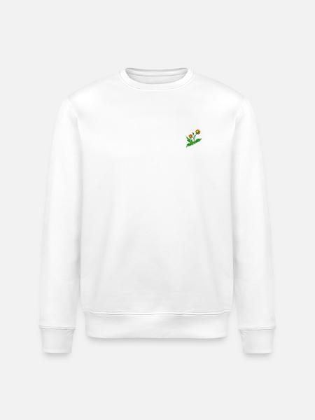 Dandelion - Stanley/Stella ROLLER Unisex Organic Sweatshirt - white