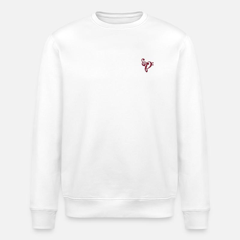 Note brodée - Sweat bio ROLLER Stanley/Stella Unisexe - blanc