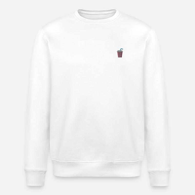 Limonadenbecher bestickt - Stanley/Stella Unisex Bio-Sweatshirt ROLLER - Weiß