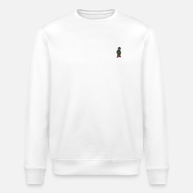 Teddybär 7 - Stanley/Stella Unisex Bio-Sweatshirt ROLLER - Weiß