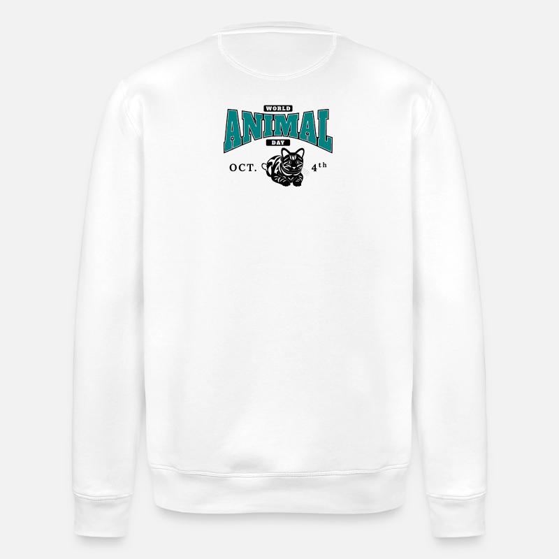 Welttierschutztag, 4. Oktober - Stanley/Stella Unisex Bio-Sweatshirt ROLLER - Weiß