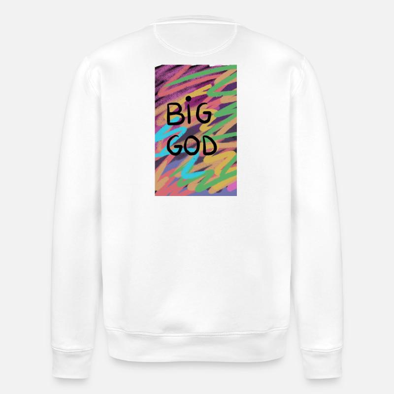 Big God Retro - Sweat bio ROLLER Stanley/Stella Unisexe - blanc