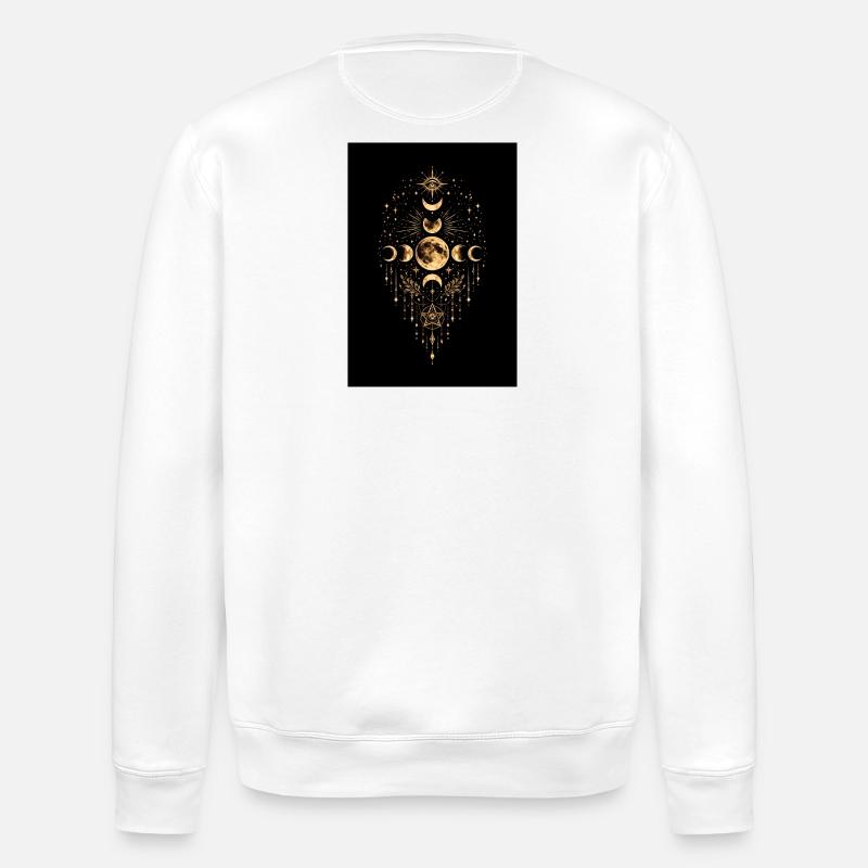 Full Moon Portal - Cosmic Alignment - Stanley/Stella Unisex Bio-Sweatshirt ROLLER - Weiß