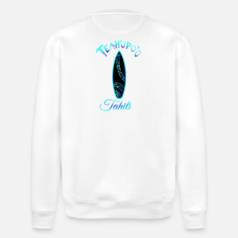 TEAHUPO'O - Stanley/Stella Unisex Bio-Sweatshirt ROLLER - Weiß