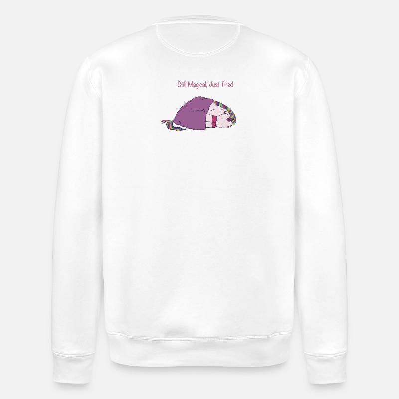 Still Magical, Just Tired - Stanley/Stella Unisex Bio-Sweatshirt ROLLER - Weiß