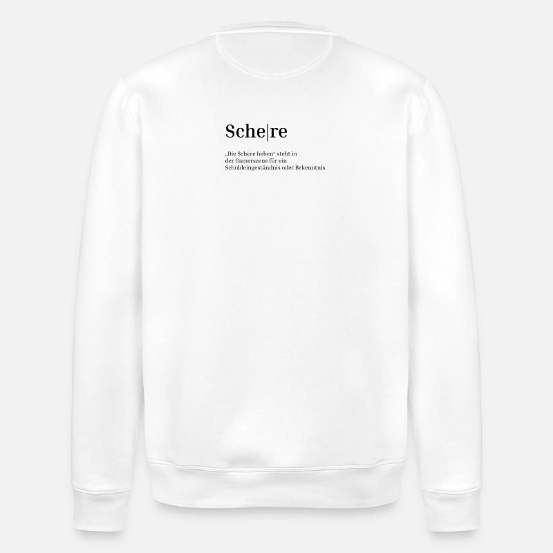 Schere - Stanley/Stella Unisex Bio-Sweatshirt ROLLER - Weiß