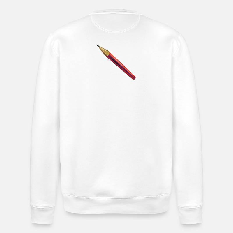 Bleistift | pencil | crayon - Stanley/Stella Unisex Bio-Sweatshirt ROLLER - Weiß