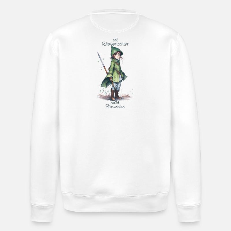 Räubertochter - Stanley/Stella Unisex Bio-Sweatshirt ROLLER - Weiß