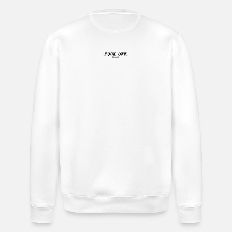 Fuck OFF hell - Stanley/Stella Unisex Bio-Sweatshirt ROLLER - Weiß