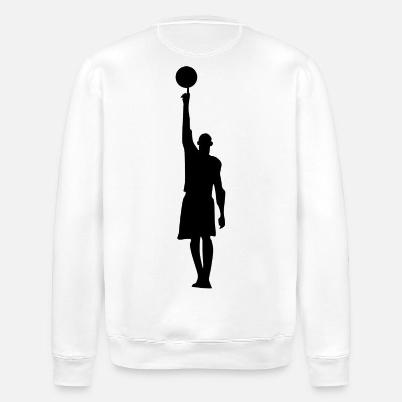 Sweat Basket Silhouette Premium - Sweat bio ROLLER Stanley/Stella Unisexe - blanc