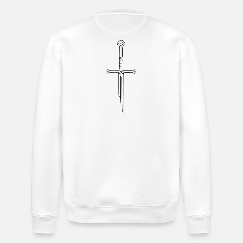 épée - Sweat bio ROLLER Stanley/Stella Unisexe - blanc