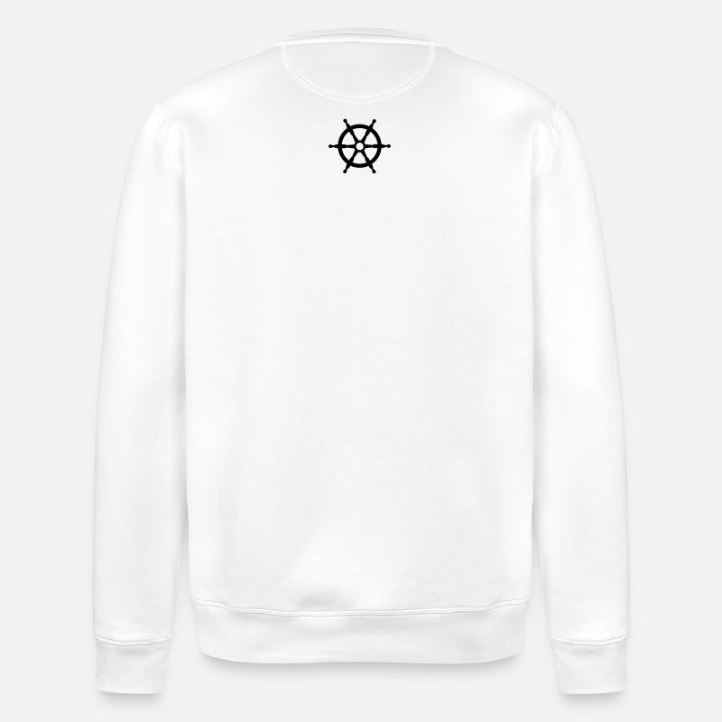 steuerrad - Stanley/Stella Unisex Bio-Sweatshirt ROLLER - Weiß