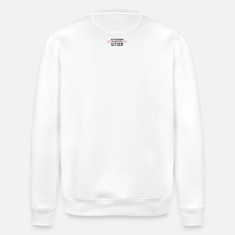 Achterbahnindermittesitzer - Stanley/Stella Unisex Bio-Sweatshirt ROLLER - Weiß