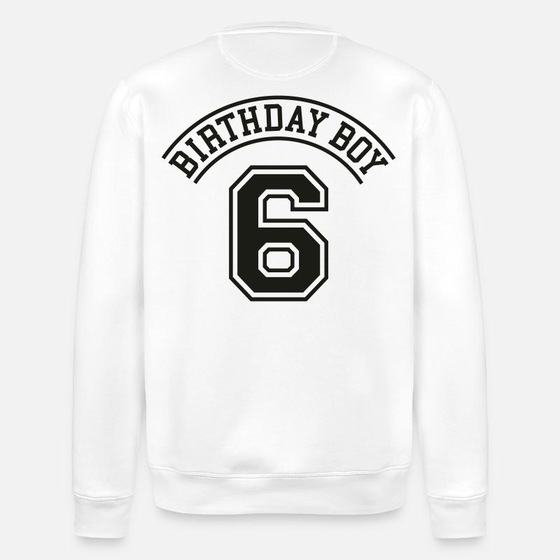 birthday_boy_6_years - Stanley/Stella Unisex Bio-Sweatshirt ROLLER - Weiß
