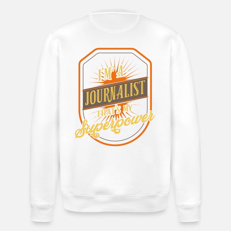 Journalist - Stanley/Stella Unisex Bio-Sweatshirt ROLLER - Weiß
