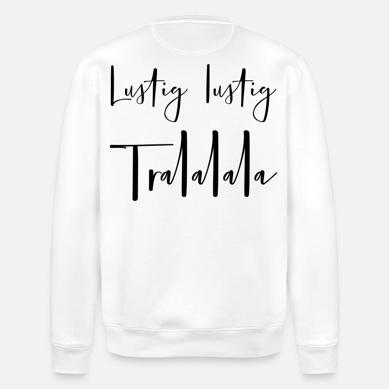 Noël drôle tralalalala - Sweat bio ROLLER Stanley/Stella Unisexe - blanc