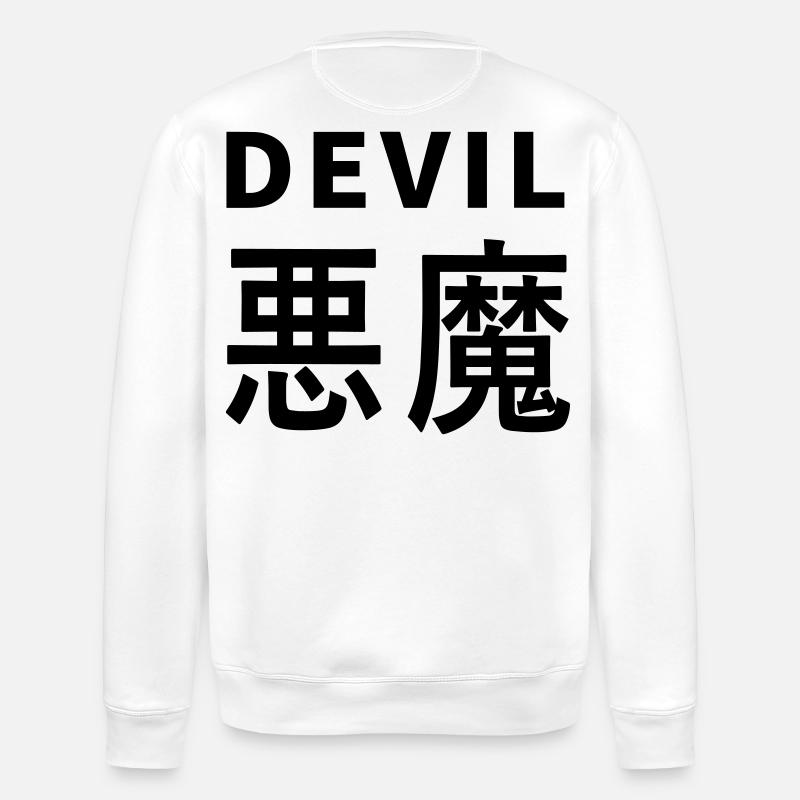 Devil's Kajni - Stanley/Stella Unisex Bio-Sweatshirt ROLLER - Weiß