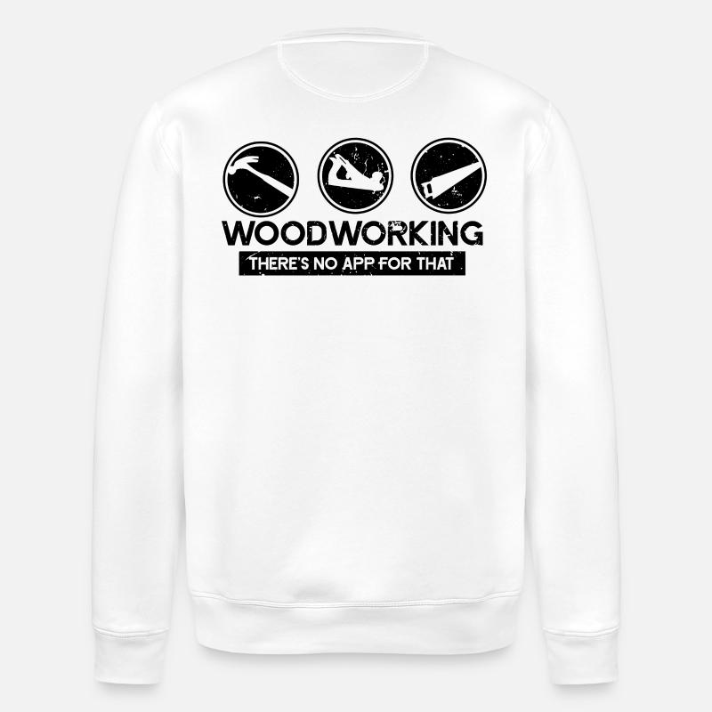 Cadeau menuisier menuisier - Sweat bio ROLLER Stanley/Stella Unisexe - blanc