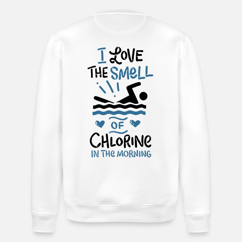 Schwimmen Schwimmer Sport - Stanley/Stella Unisex Bio-Sweatshirt ROLLER - Weiß