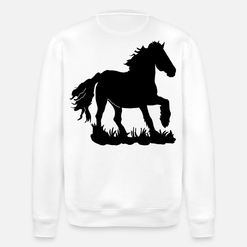 Friese im Galopp - Stanley/Stella Unisex Bio-Sweatshirt ROLLER - Weiß