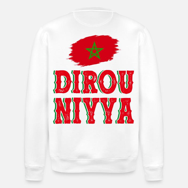Dirou NIYYA - Stanley/Stella Unisex Bio-Sweatshirt ROLLER - Weiß