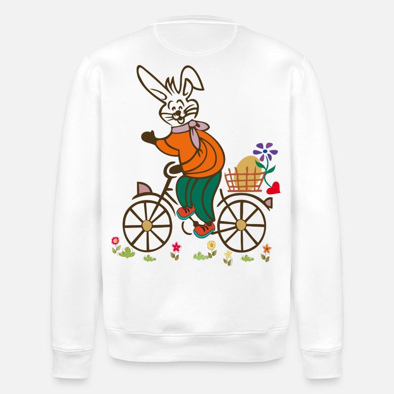 Easter , Easter Egg, Easter - Stanley/Stella ROLLER Unisex Organic Sweatshirt - white