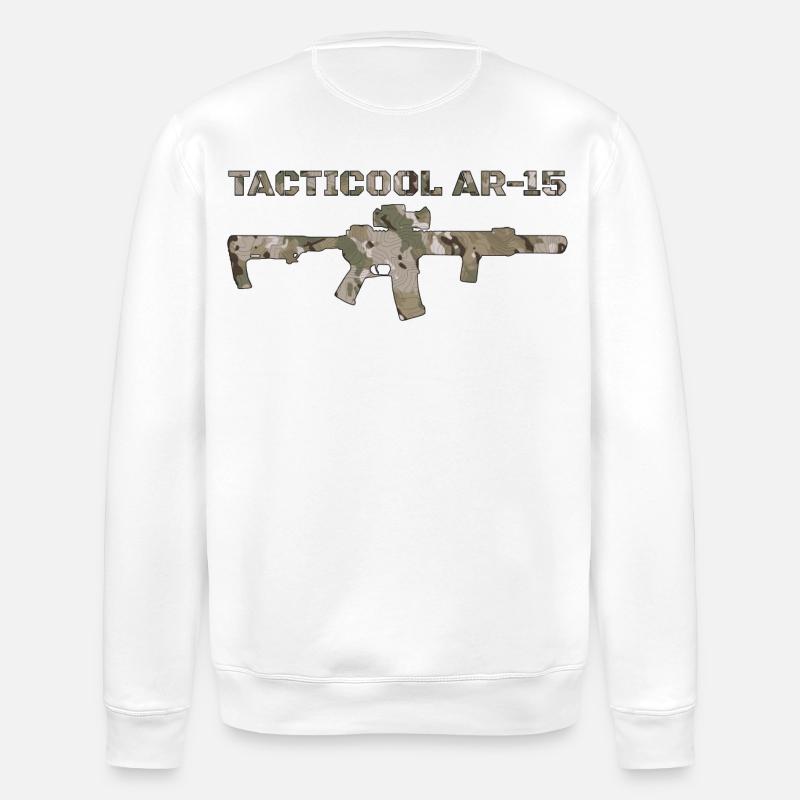 AR-15 - Stanley/Stella Unisex Bio-Sweatshirt ROLLER - Weiß