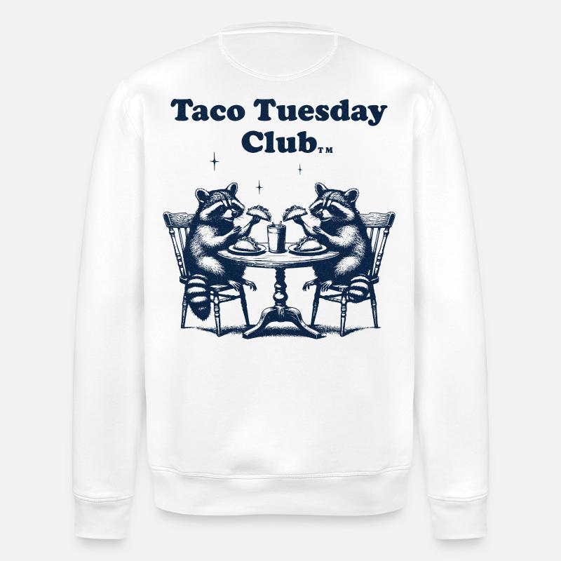 Taco Tuesday Club - Stanley/Stella Unisex Bio-Sweatshirt ROLLER - Weiß