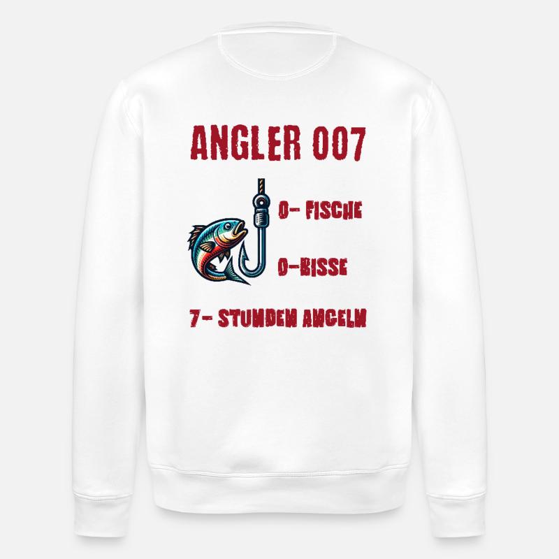Angler - Stanley/Stella Unisex Bio-Sweatshirt ROLLER - Weiß
