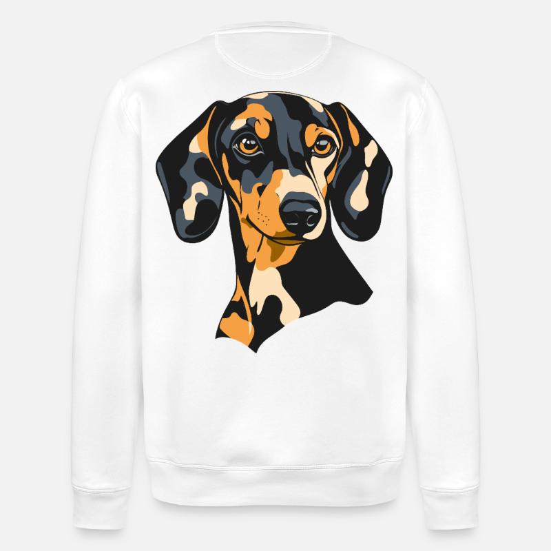 Dackel - Stanley/Stella Unisex Bio-Sweatshirt ROLLER - Weiß