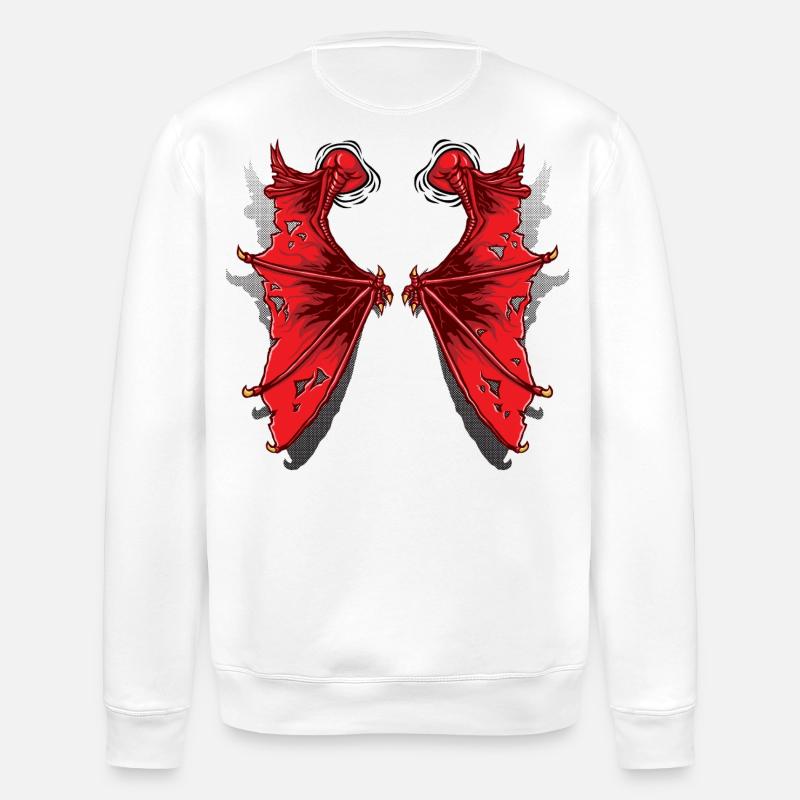 Drachenflügel - Stanley/Stella Unisex Bio-Sweatshirt ROLLER - Weiß