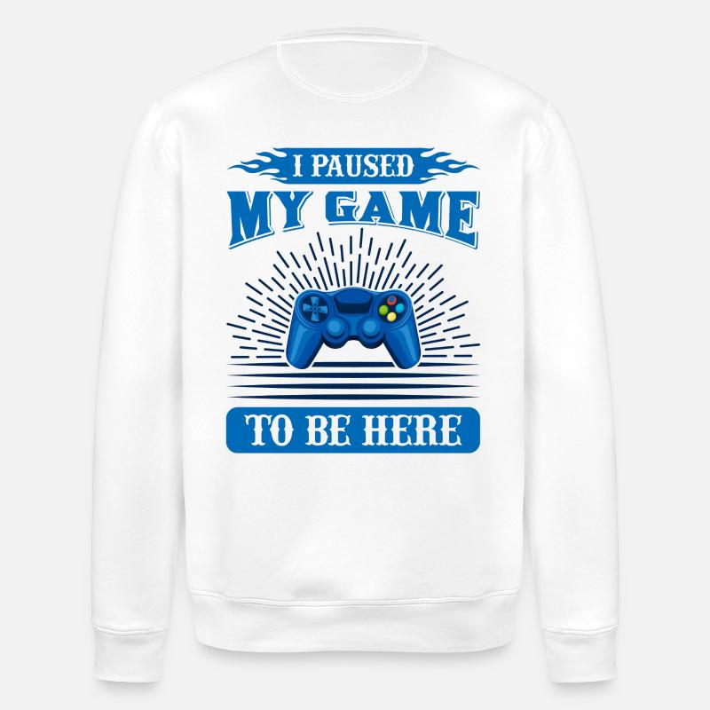 Conception personnalisée de Gamer Break - Sweat bio ROLLER Stanley/Stella Unisexe - blanc