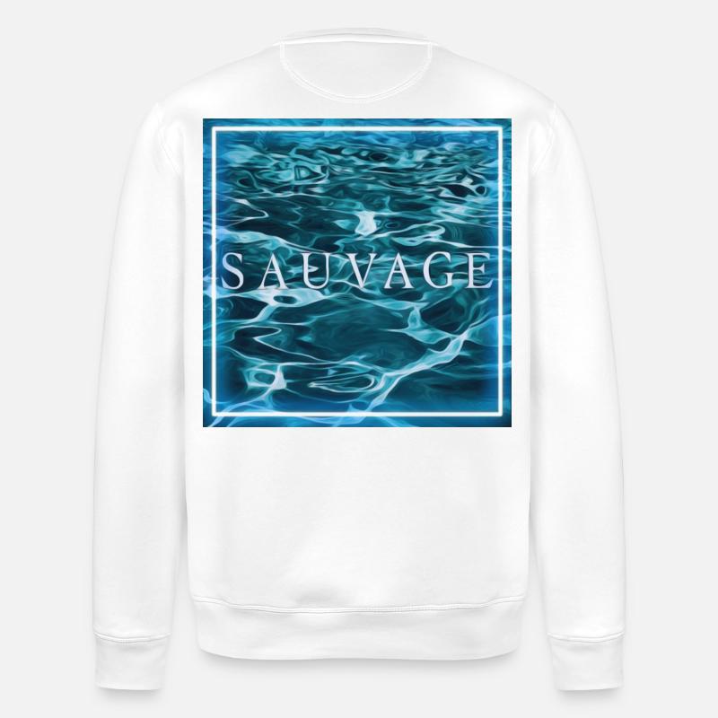 Water Sauvage - Stanley/Stella Unisex Bio-Sweatshirt ROLLER - Weiß