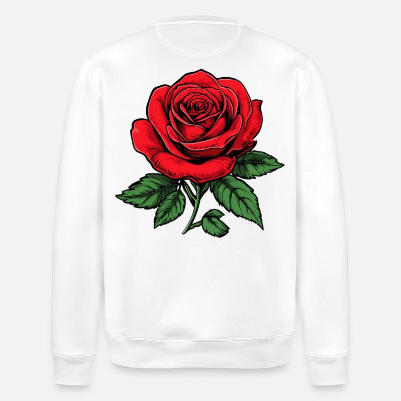 Rose - Sweat bio ROLLER Stanley/Stella Unisexe - blanc