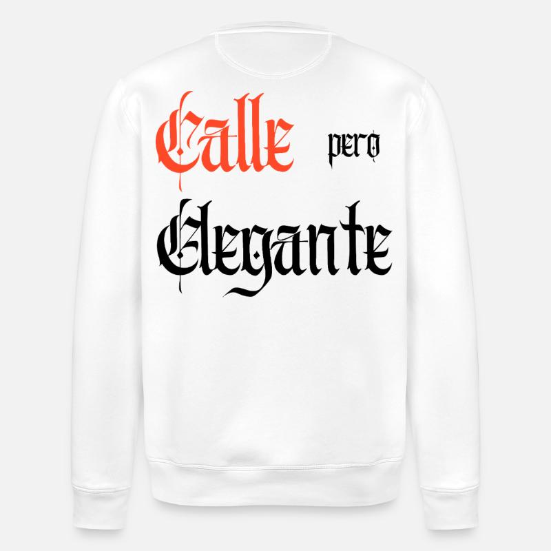 Calle Pero Elegante - Stanley/Stella Unisex Bio-Sweatshirt ROLLER - Weiß