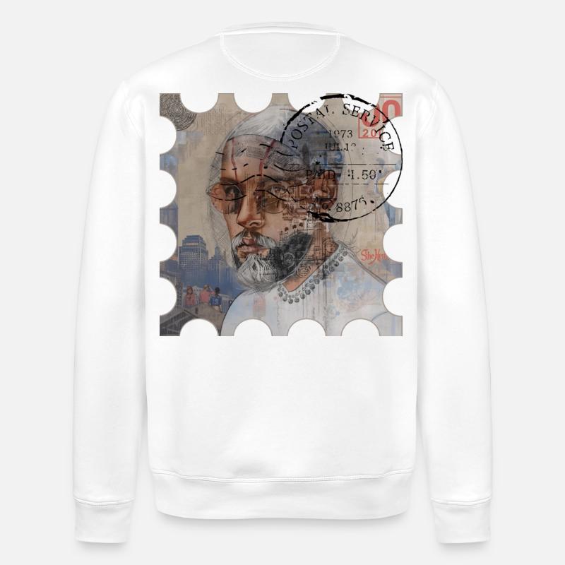 POSTSTEMPELJAHR 2000 - Stanley/Stella Unisex Bio-Sweatshirt ROLLER - Weiß