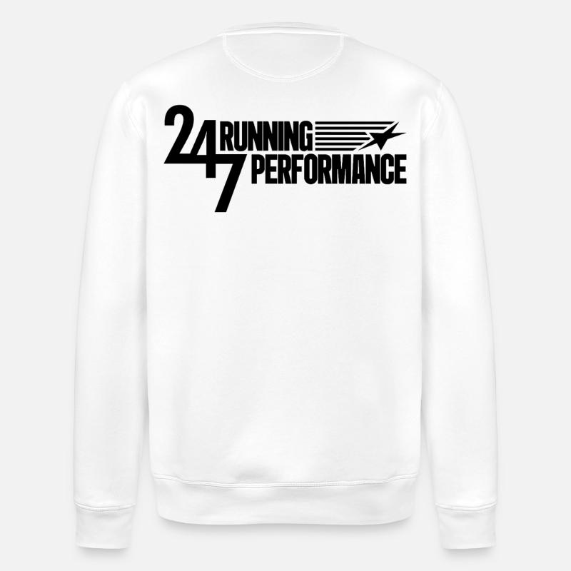 247 running performance - Stanley/Stella ROLLER Unisex Organic Sweatshirt - white