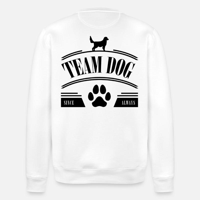Chien d’équipe - Sweat bio ROLLER Stanley/Stella Unisexe - blanc