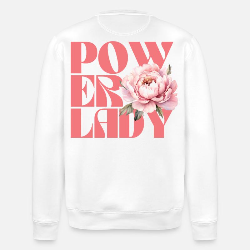 Dame de pouvoir - Sweat bio ROLLER Stanley/Stella Unisexe - blanc